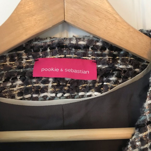 Pookie & Sebastian cropped tweed blazer - Picture 6 of 7